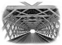 Story and examples of the numerous covered bridge patented truss designs.